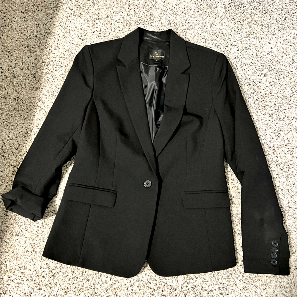 Worthington black blazer size 10